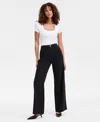 Inc International Concepts Women's High Rise Wide-leg Pants, Exclusively At Macy's In Deep Black