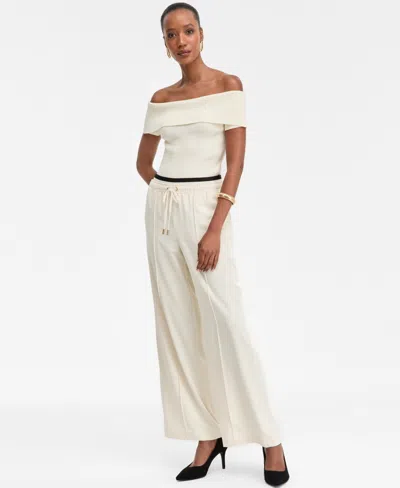Inc International Concepts Women's High-rise Wide-leg Pants, Macy's Exclusive In White