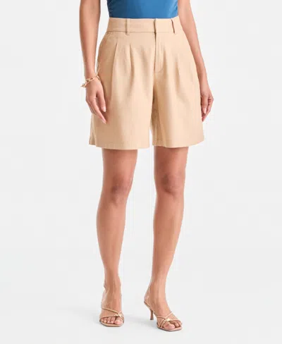 Inc International Concepts Women's High-rise Bermuda Shorts, Exclusively At Macy's In Neutral