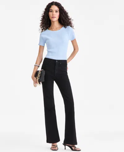 Inc International Concepts Women's High-rise Flare Jeans, Macy's Exclusive In Black