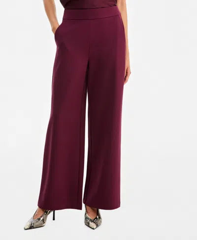 Inc International Concepts Women's High-rise Wide-leg Pants, Macy's Exclusive In Purple