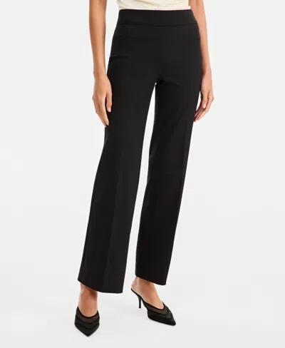 Inc International Concepts Women's Incredible Stretch Bootcut Pull-on Pants, Macy's Exclusive In Black