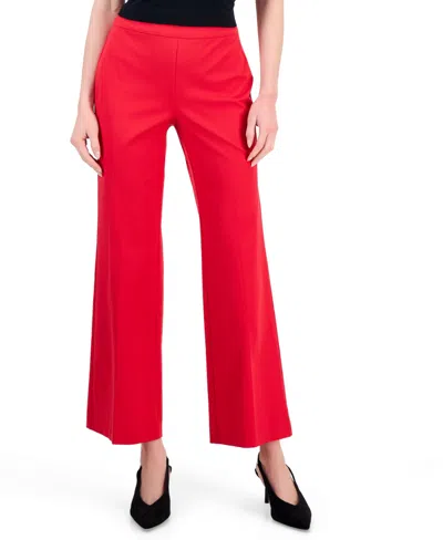 Inc International Concepts Women's Incredible Stretch Bootcut Pull-on Pants, Macy's Exclusive In Red