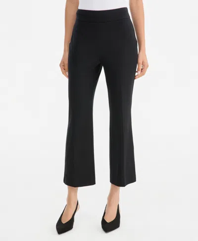 Inc International Concepts Women's Incredible Stretch Pull-on Cropped Bootcut Pants, Macy's Exclusive In Deep Black