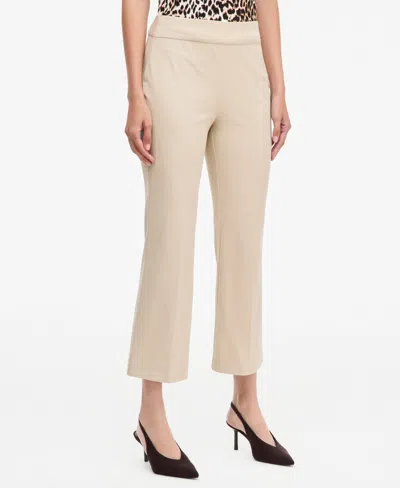 Inc International Concepts Women's Incredible Stretch Pull-on Cropped Bootcut Pants, Macy's Exclusive In Latte