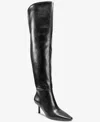 Inc International Concepts Women's Jackston Over-the-knee Boots, Created For Macy's In Black Smooth