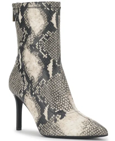 Inc International Concepts Women's Kateri Pointed Toe Ankle Stiletto Booties, Macy's Exclusive In Animal Print