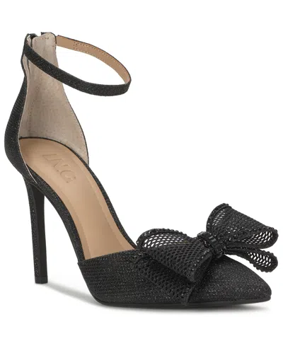 Inc International Concepts Women's Kierstyn Point Toe Bow Sandals, Macy's Exclusive In Black