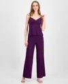 Inc International Concepts Women's Lace-trim Knit Tank & Pajama Pants Set, Exclusively At Macy's In Purple