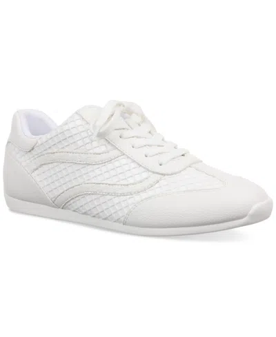 Inc International Concepts Women's Landryy Sneakers, Exclusively At Macy's In White Mesh