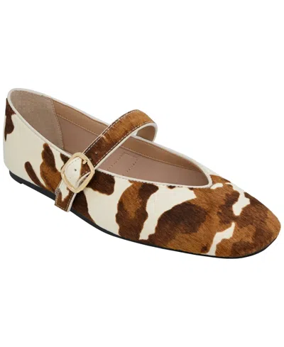 Inc International Concepts Women's Lannettee Mary Jane Flats, Macy's Exclusive In Brown