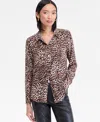 Inc International Concepts Women's Leopard-print Shirt, Macy's Exclusive In Animal Print