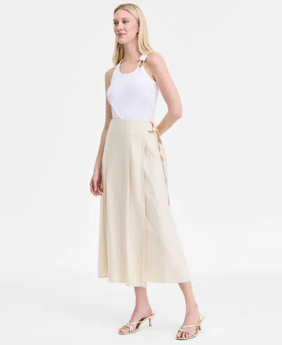 Inc International Concepts Women's Linen-blend Maxi Skirt, Exclusively At Macy's