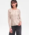 Inc International Concepts Women's Long-sleeve Layering Top, Macy's Exclusive In Brown