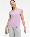 Inc International Concepts Women's Luxe Layering Top, Exclusively At Macy's In Regal Orch