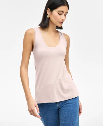 Inc International Concepts Women's Luxe Scoop-neck Tank Top, Exclusively At Macy's