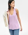 Inc International Concepts Women's Luxe Scoop-neck Tank Top, Exclusively At Macy's In Regal Orch