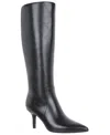 Inc International Concepts Women's Mckennaa Wide-calf Pointy Toe Boots, Macy's Exclusive In Black