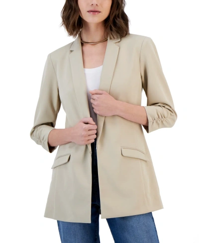 Inc International Concepts Women's Menswear Blazer, Created For Macy's In Toasted Twine