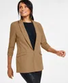 Inc International Concepts Women's Menswear Blazer, Created For Macy's In Warm Toffee