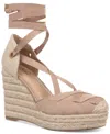 Inc International Concepts Women's Merryy Espadrille Wedge Sandals, Exclusively At Macy's In Dark Almond Micro