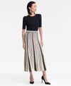 Inc International Concepts Women's Metallic Contrast Pleated Sweater Skirt, Macy's Exclusive In Multi