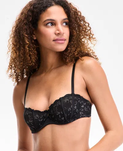 Inc International Concepts Women's Metallic Lace Shell Bra, Exclusively At Macy's