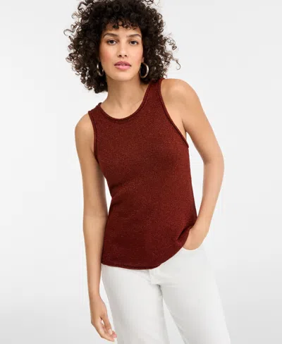 Inc International Concepts Women's Metallic Sweater Tank, Macy's Exclusive