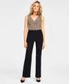 Inc International Concepts Women's Curvy Bootcut Pants, Regular, Long & Short Lengths, Created For Macy's In Deep Black