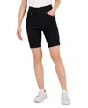 Inc International Concepts Women's Mid Rise Pull-on Bermuda Shorts, Created For Macy's In Black
