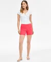 Inc International Concepts Women's Mid Rise Pull-on Shorts, Exclusively At Macy's In Starfish Pink