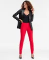 Inc International Concepts Women's Mid-rise Skinny Pants, Regular & Short Lengths, Created For Macy's In Red