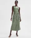 Inc International Concepts Women's Midi Wrap Skirt, Exclusively At Macy's In Olivine