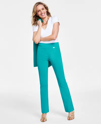 Inc International Concepts Women's Mini Bootcut Pants, Created For Macy's In Fresco Blue