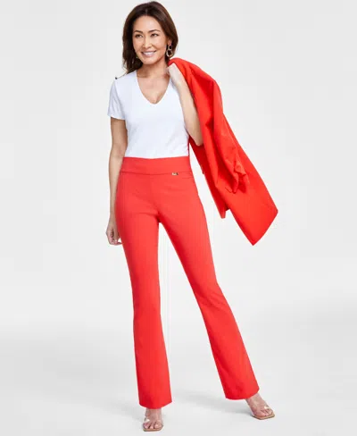 Inc International Concepts Women's Mini Bootcut Pants, Created For Macy's In Tropical Punch