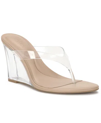Inc International Concepts Women's Myndi Wedge Heel Sandals, Macy's Exclusive In White