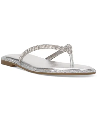 Inc International Concepts Women's Myrline Flat Sandals, Created For Macy's In Silver Bling