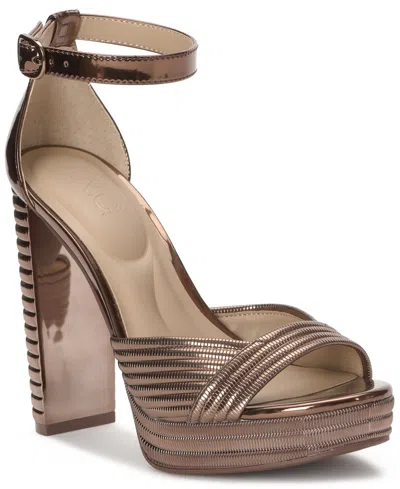 Inc International Concepts Women's Namira Platform Dress Sandals, Exclusively At Macy's In Brown