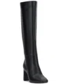 Inc International Concepts Women's Odina Knee High Dress Boots, Created For Macy's In Black Smooth