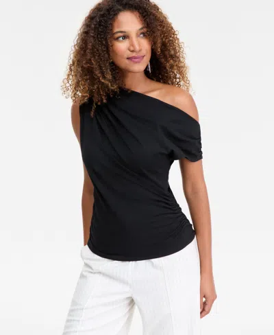 Inc International Concepts Women's Off-the-shoulder Top, Macy's Exclusive In Black