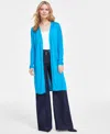Inc International Concepts Women's Open-front Duster, Created For Macy's In Sparkling Sea