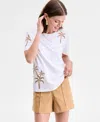 Inc International Concepts Women's Palm Cotton Graphic T-shirt, Exclusively At Macy's In White