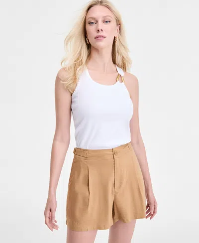 Inc International Concepts Women's Perfect Ribbed Hardware-trim Tank Top, Exclusively At Macy's In Multi