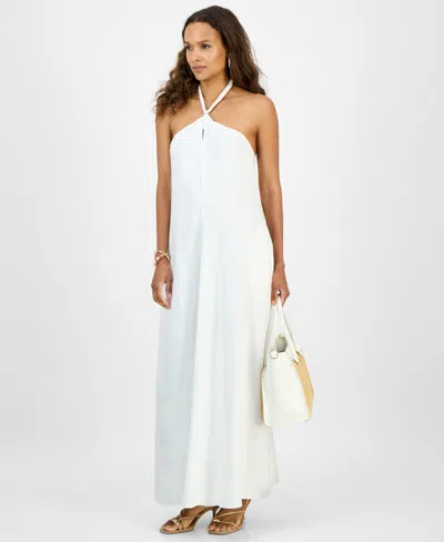 Inc International Concepts Women's Petite Braided-neck Maxi Dress, Exclusively At Macy's