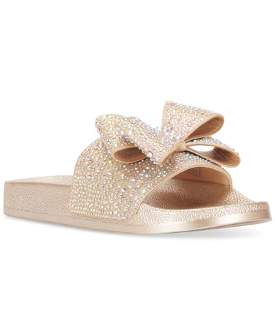 Inc International Concepts Women's Peymin Pool Slides, Created For Macy's In Ab Bow
