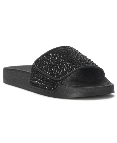 Inc International Concepts Women's Peymin Pool Slides, Created For Macy's In Black