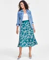 Inc International Concepts Women's Pleated Midi Skirt, Created For Macy's In Kari Chain A