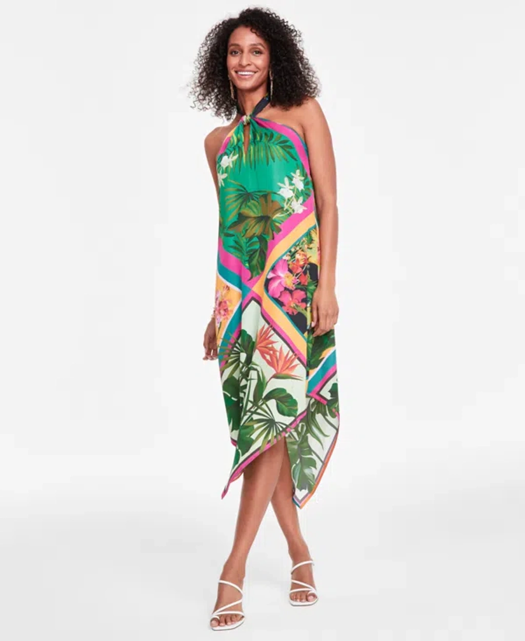 Inc International Concepts Women's Printed Halter Dress, Created - Main Image