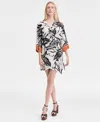 Inc International Concepts Women's Printed Kimono Dress, Exclusively At Macy's