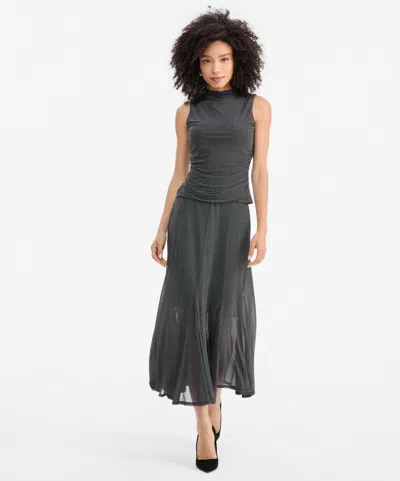 Inc International Concepts Women's Printed Mesh Midi Skirt, Macy's Exclusive In Hani Cheetah